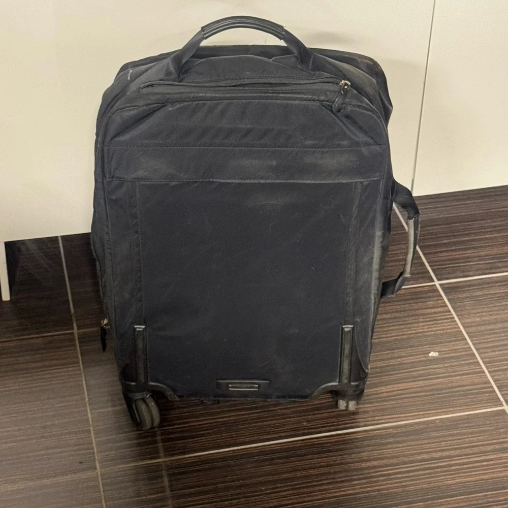 TUMI Black Rolling Soft-case Carry-On Suitcase